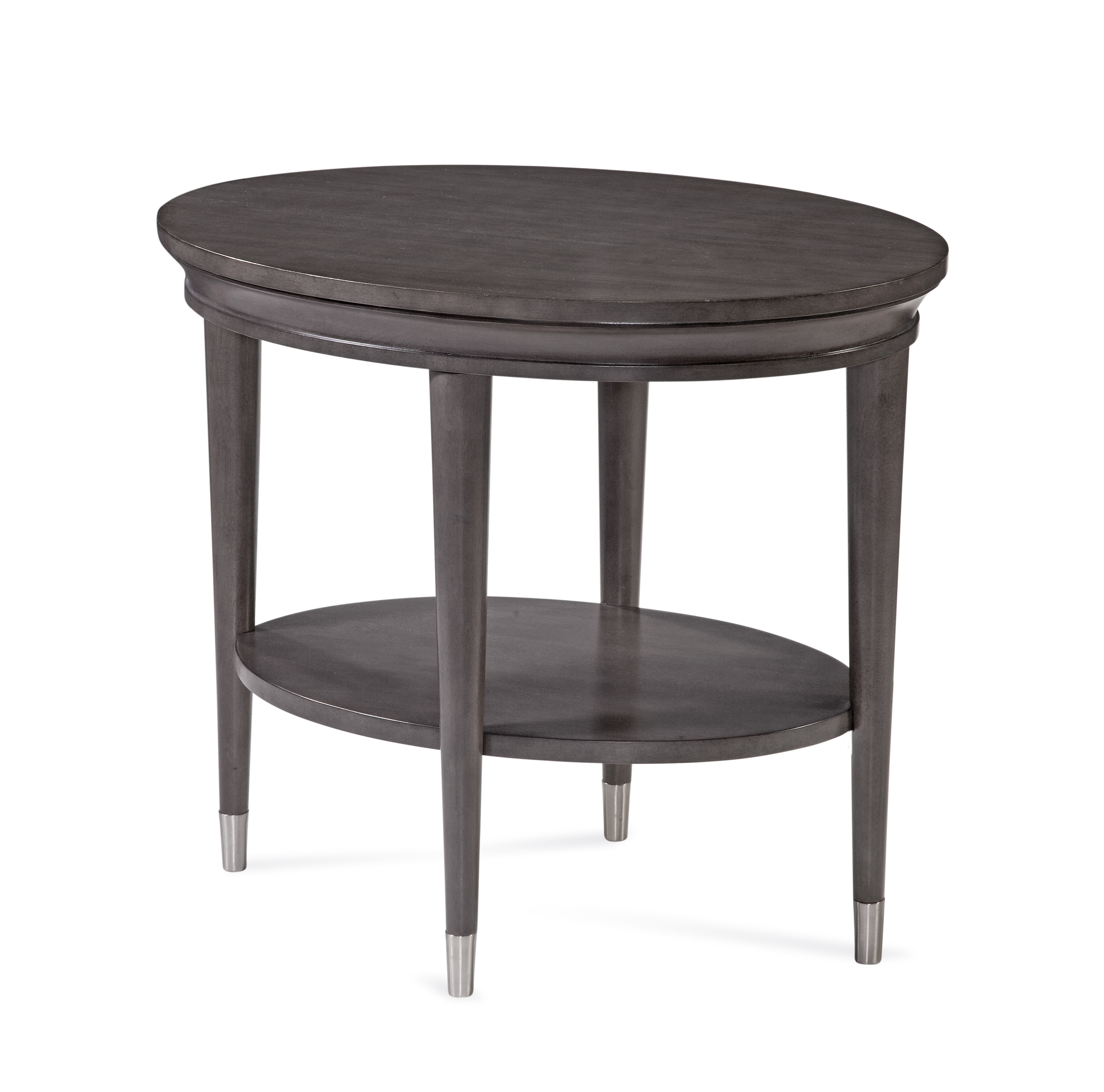 Bassett Mirror Thoroughly Modern 3011240 Essex Oval End Table Corner